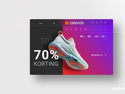 Redesign Zalando 3d branding design designer graphic design icon onlineshop sd shoe shop sneaker typography ui userinterface ux website