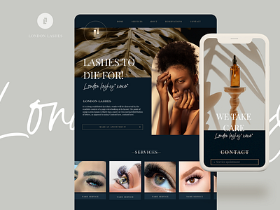 UI Design London Lashes