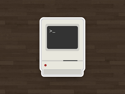 Classic Sticker bash classic flat mac sticker terminal