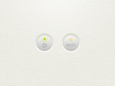 Buttons button leather white