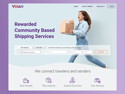 Voiah Marketing Website branding community design earn money save money shipping company travel travel app ui website