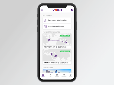 Voiah - Explore airports app branding community design earn money ios travel travel app ui