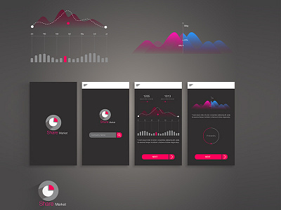 Share Market App mobile app mobile ui share market ui simple ui ui