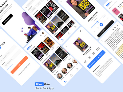 Audio Book App audiobook audiobookapp bookapp bookstore design ui
