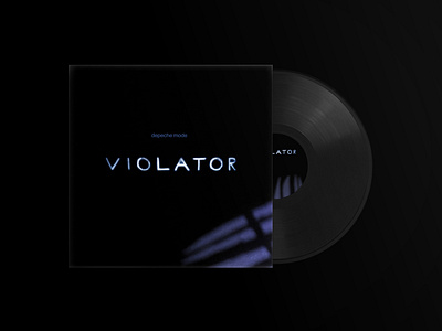 Violator album depeche mode design graphic design handmade vinyl violator