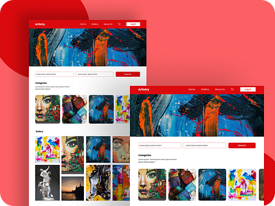 Art Market Landing Page art eco figma figmaafrica figmadesign landingpage