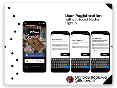 Picker Delivery App design ecommerce app figmaafrica figmadesign uidesign ux