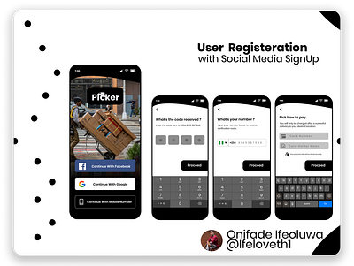 Picker Delivery App delivery app design ecommerce app ecommerce design figmaafrica figmadesign