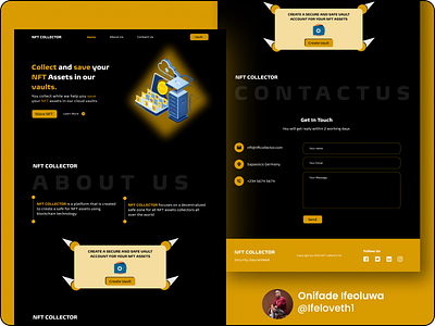 NFT Collector blockchain design design figma figmaafrica figmadesign nft ui ux