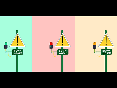 Stop Sign Post Illustration