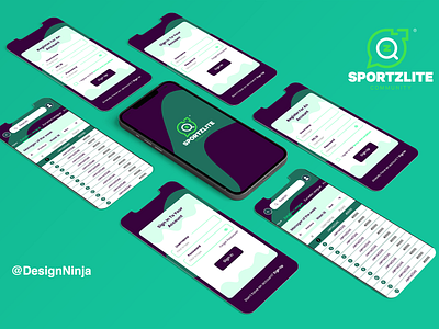 Sportzlite Mobile App UX/UI Design branding design figmaafrica figmadesign illustration