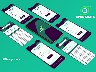 Sportzlite Mobile App UX/UI Design