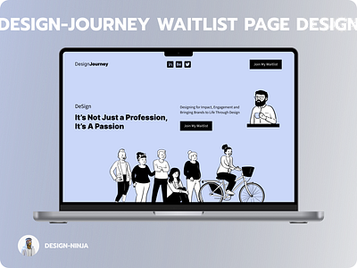 Waitlist Landing Page Design branding design figmaafrica figmadesign graphic design logo ui ux