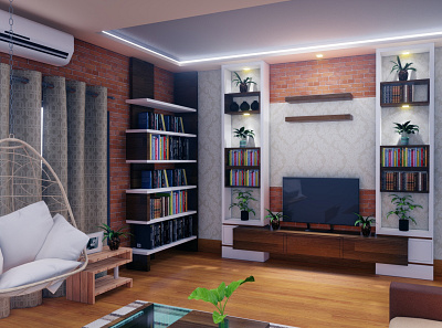 Living room Interior 3d modeling 3d rendering design inte interiordesign render sketchup