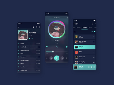 Music Player app app appdesign applicationdesign musicplayer ui ui design uidesign uiux userexperience userinterface ux ux design