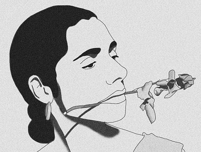 PJ Harvey / Illustration black and white design digital art illustration musician photoshop