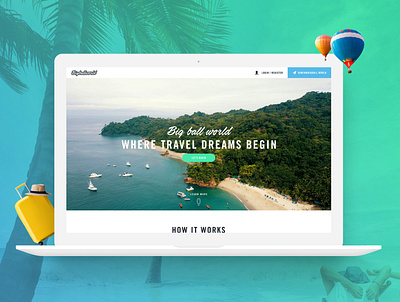 Traveling Agency ui ux webdesign website design