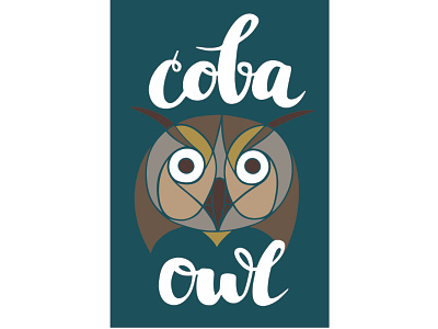 Owl bird bright collage fairy tale hand lettering head illustration lettering letters mosaic owl pieces russia russian