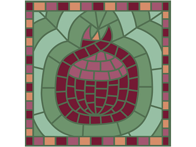 Pomegranate-2 bright collage collage art collage digital collage maker fresh fruit illustration mosaic pattern pieces pomegranate still life vector illustration