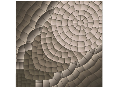 Becoming smooth (no color) abstract becoming black blend bw circle collage gradient grey illustration interior poster miracle mosaic mosaic on canvas no color perfection pieces roman mosaic square white