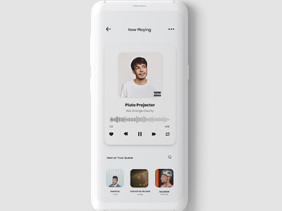 Minimalist Music Player UI Design Concept