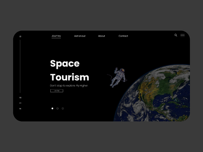 Space Tourism Web UI Design Concept