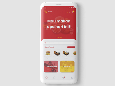 Redesign McDelivery Indonesia App UI adobexd food mcdelivery appui mcdonalds uiux