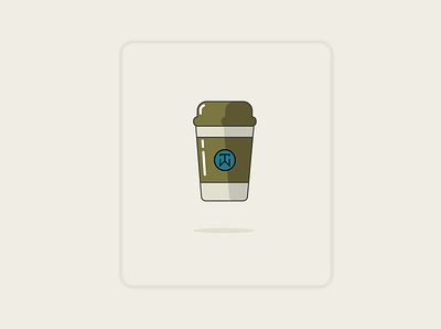Coffee coffee flat illustration illustrator lineart minimal takeaway vector