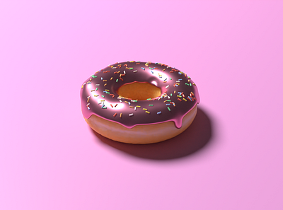 Metal Icing Donut 3d 3d art branding donut icing illustration logo metal metallic modelling sculpting