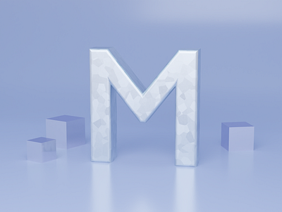 M for Metal - 36 days of type 36daysoftype 3d 3d art 3dillustration branding font font design fonts illustration logo typogaphy
