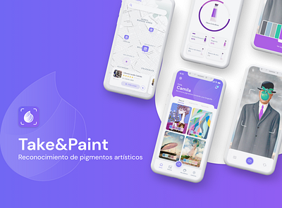 Take&Paint App app design ui ux
