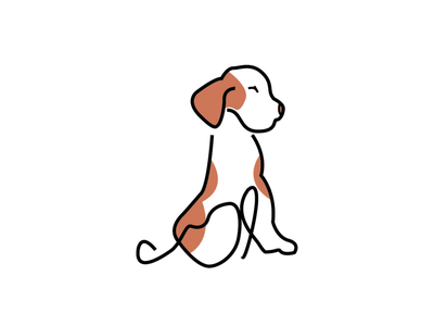 Minimalist Dog by Brianna Sakony on Dribbble