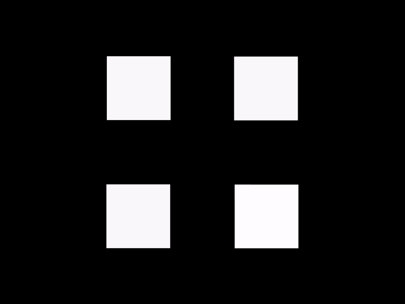 4 white squares abstract art blackandwhite design loop looping masking motion design motiongraphics satisfaction satisfying trippy
