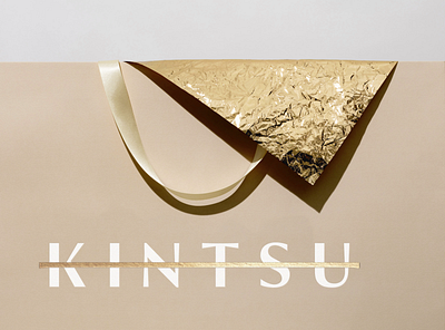 Kintsu branding branding design design foiling graphic design logo logotype packaging typography visual identity