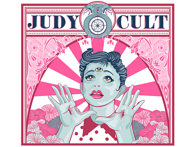 JUDY CULT bandposter illustration illustrator judygarland logodesign music art posterdesign vancouver