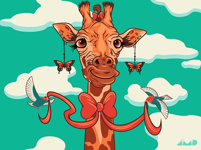 Grateful Giraffes adobeillustrator amcguiredesigns animal illustration british columbia characterdesign design digital illustration freelance friendship giraffe graphic design grateful gieraffe illustration illustrator top knot vector