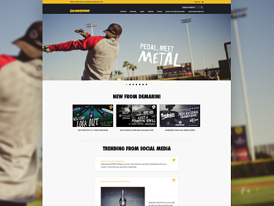 Demarini - Homepage baseball commerce demarini design e commerce free incredipixel joe norton sports web design website