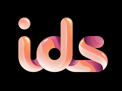 IDS logo d design graphic i ids illustration logo monogram orange purple s typography