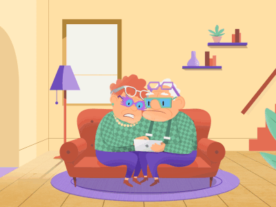 No place like home character animation character design grandparents house house animation interior kitchen living room mother room