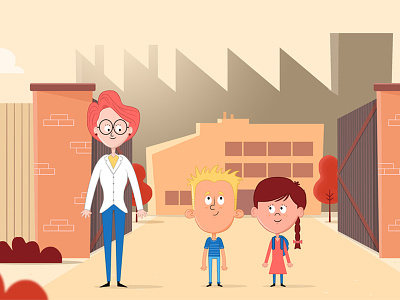 Day At The Factory! character design factory illustration kid character kids little boy little girl schoolkids scientist