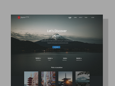 Japanese Travel japan japanese landingpage simple