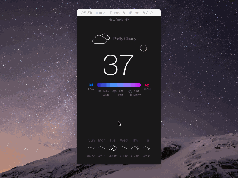 Project RainMan ios project rainman swift weather app