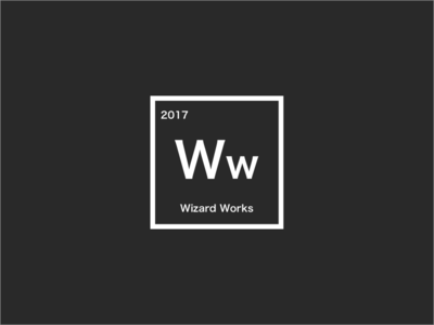 wizard works logo by aaron dribbble works wizard
