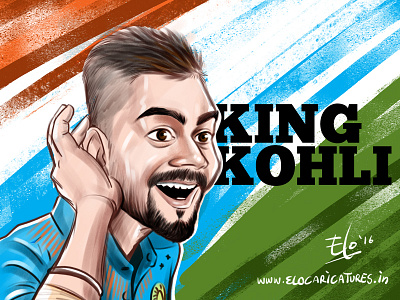 Sketch of an Indian Cricketing Legend - Virat Kohli cricket india kohli t20 vk