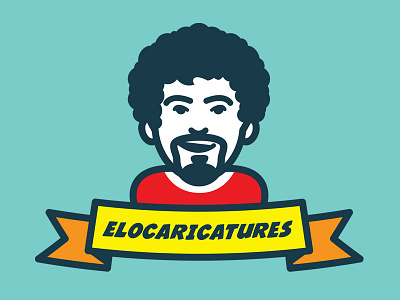 My online caricature shop logo caricatures elo elocaricatures logo