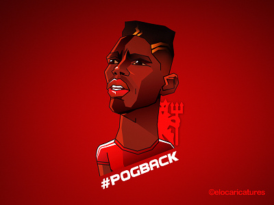 Welcome back Paul Pogba!!! elo elocaricatures man manchesterunited manutd pogba utd