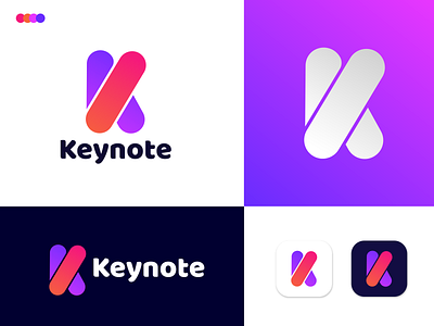 Modern Logo Design for Keynote apps brand agency brand identity colorful logo creative logo flat logo identitydesign illustraion k k icon k letter logo letter logo logo logo designer logo mark logotype minimal logo mobile symbol