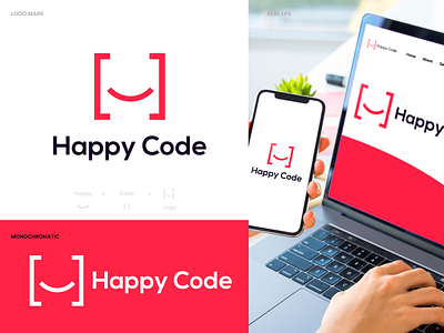 Happy Code Modern logo By NH Tushar