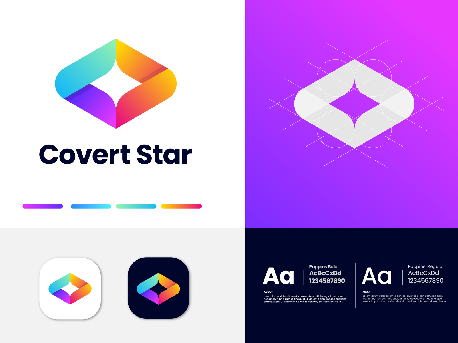 Covert Star logo | By NH Tushar by NH Tushar on Dribbble