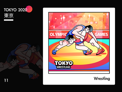 Wrestling design icon illustration olympic games olympics sports ui wrestling